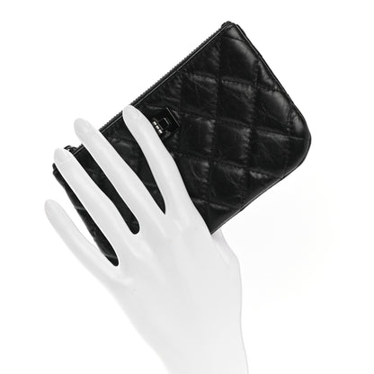 Chanel Aged Calfskin Quilted Small Reissue Cosmetic Case So Black 2 of 7