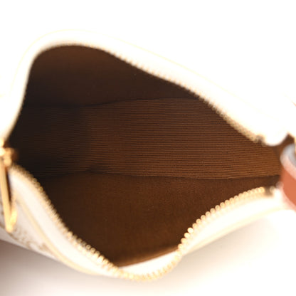 Celine Canvas Calfskin Mini Ava Triomphe Shoulder Bag White 5 of 14