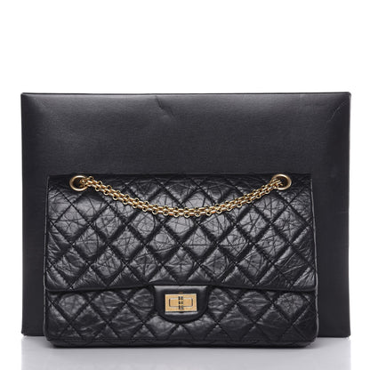 Chanel Aged Calfskin Quilted 50th Anniversary 2.55 Reissue 226 Flap Black 8 of 8