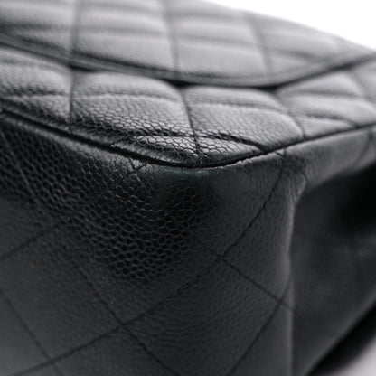 Chanel Caviar Quilted Jumbo Double Flap Black 11 of 17