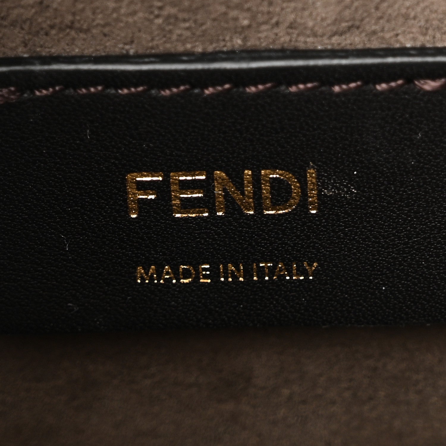 Fendi Vitello Liberty F is Fendi Bi-Color FF 1974 Embossed Mini Mon Tresor Bucket Bag Maya Black 6 of 10
