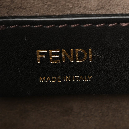 Fendi Vitello Liberty F is Fendi Bi-Color FF 1974 Embossed Mini Mon Tresor Bucket Bag Maya Black 6 of 10