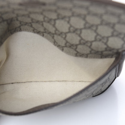Gucci GG Supreme Monogram Web Small Neo Vintage Double Flap Messenger Bag Beige New Acero 8 of 12