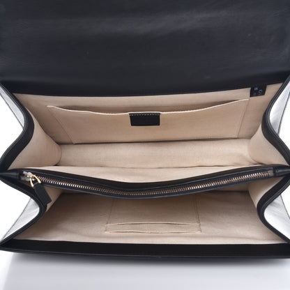 Gucci Moon Calfskin Web Large Dionysus Bamboo Top Handle Bag Black 7 of 14