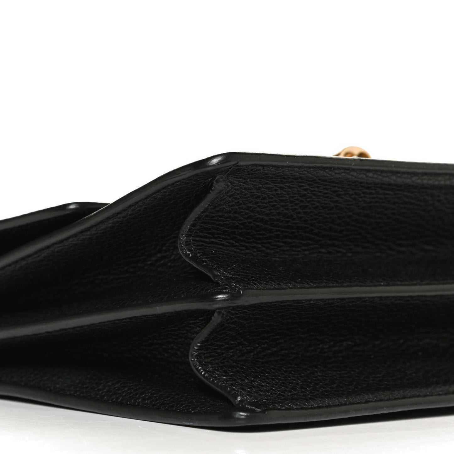 Grained Calfskin Rosalia Shoulder Bag Black