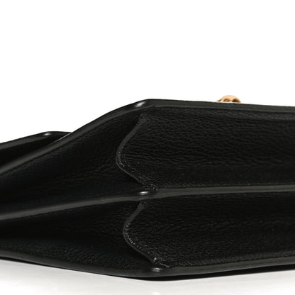 Dolce & Gabbana Grained Calfskin Rosalia Shoulder Bag Black 8 of 11