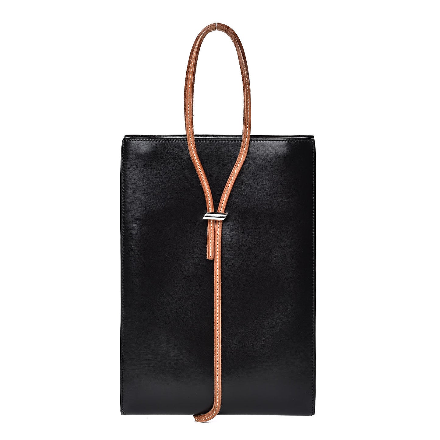 Box Tote Black Orange