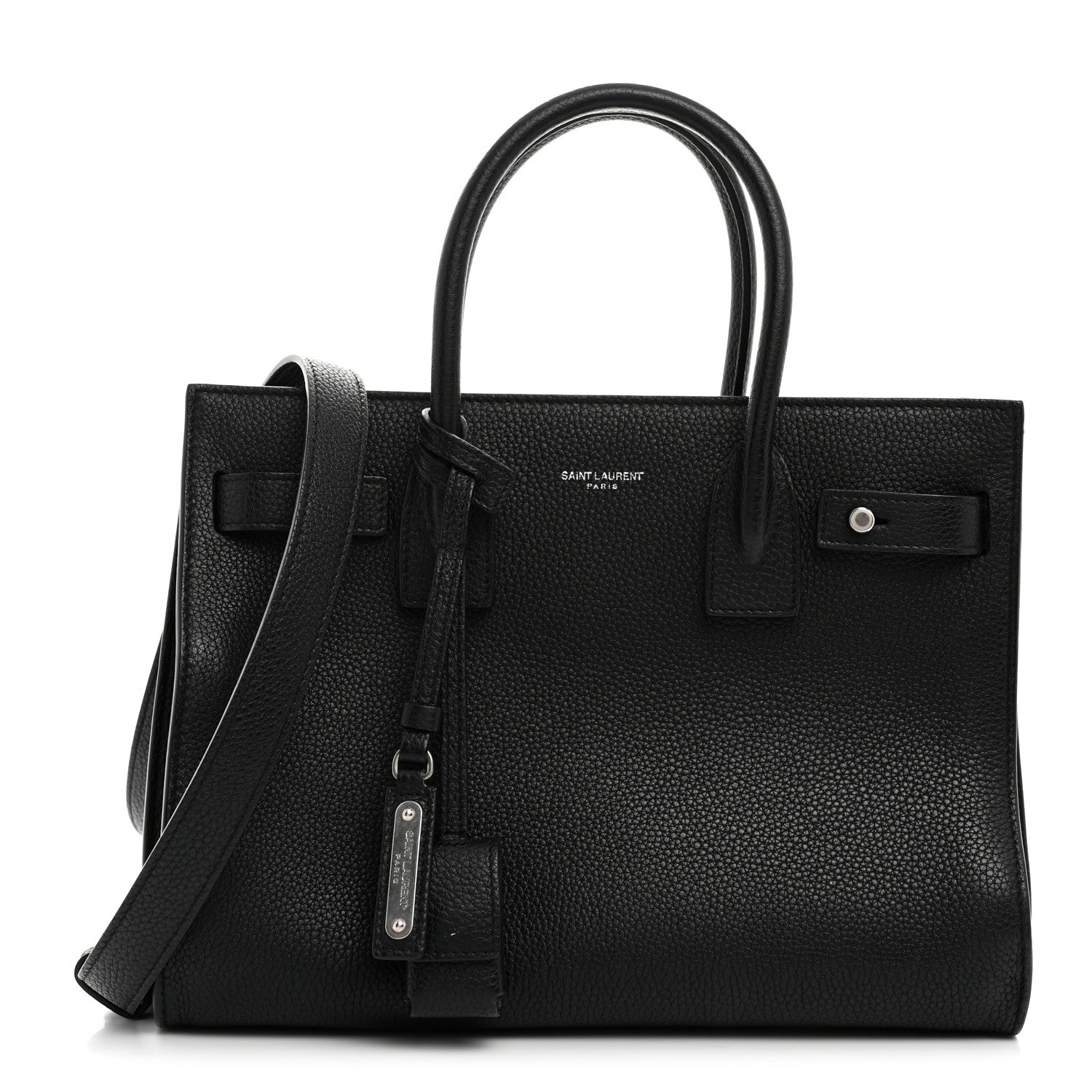 Saint Laurent Grained Calfskin Baby Sac De Jour Souple Black 1 of 10