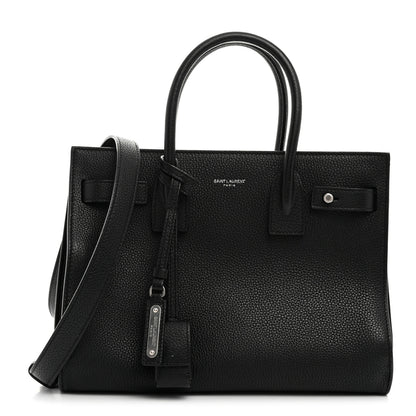 Saint Laurent Grained Calfskin Baby Sac De Jour Souple Black 1 of 10