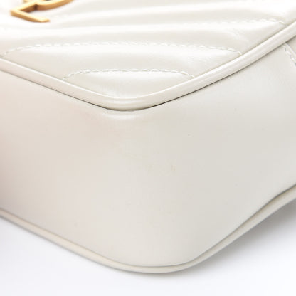 Saint Laurent Calfskin Matelasse Monogram Lou Belt Bag Ivory 9 of 9