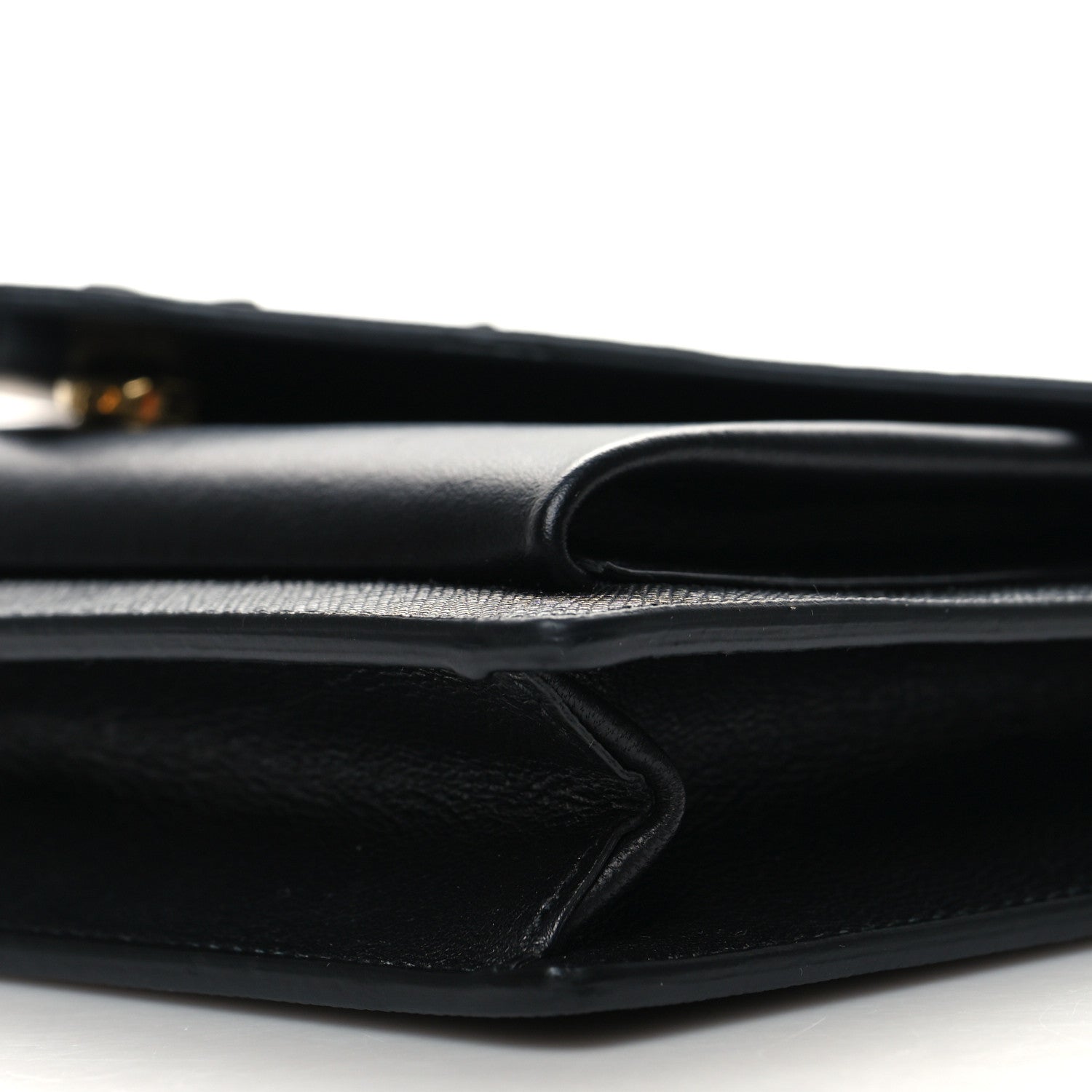 Prada City Calfskin Saffiano Envelope Flap With Chain Black 11 of 11