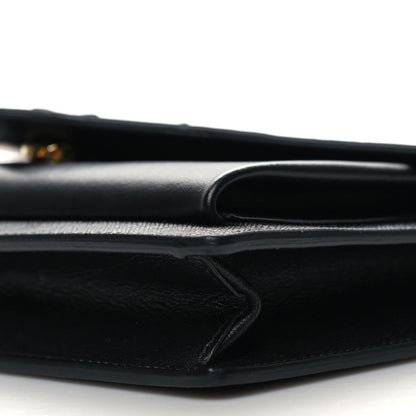 Prada City Calfskin Saffiano Envelope Flap With Chain Black 11 of 11
