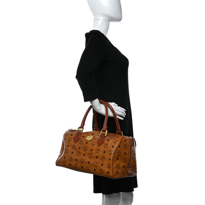MCM Visetos Essential Boston Bag Cognac 2 of 7
