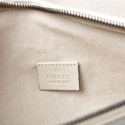 Gucci Grained Calfskin Logo Belt Bag White 6 of 8
