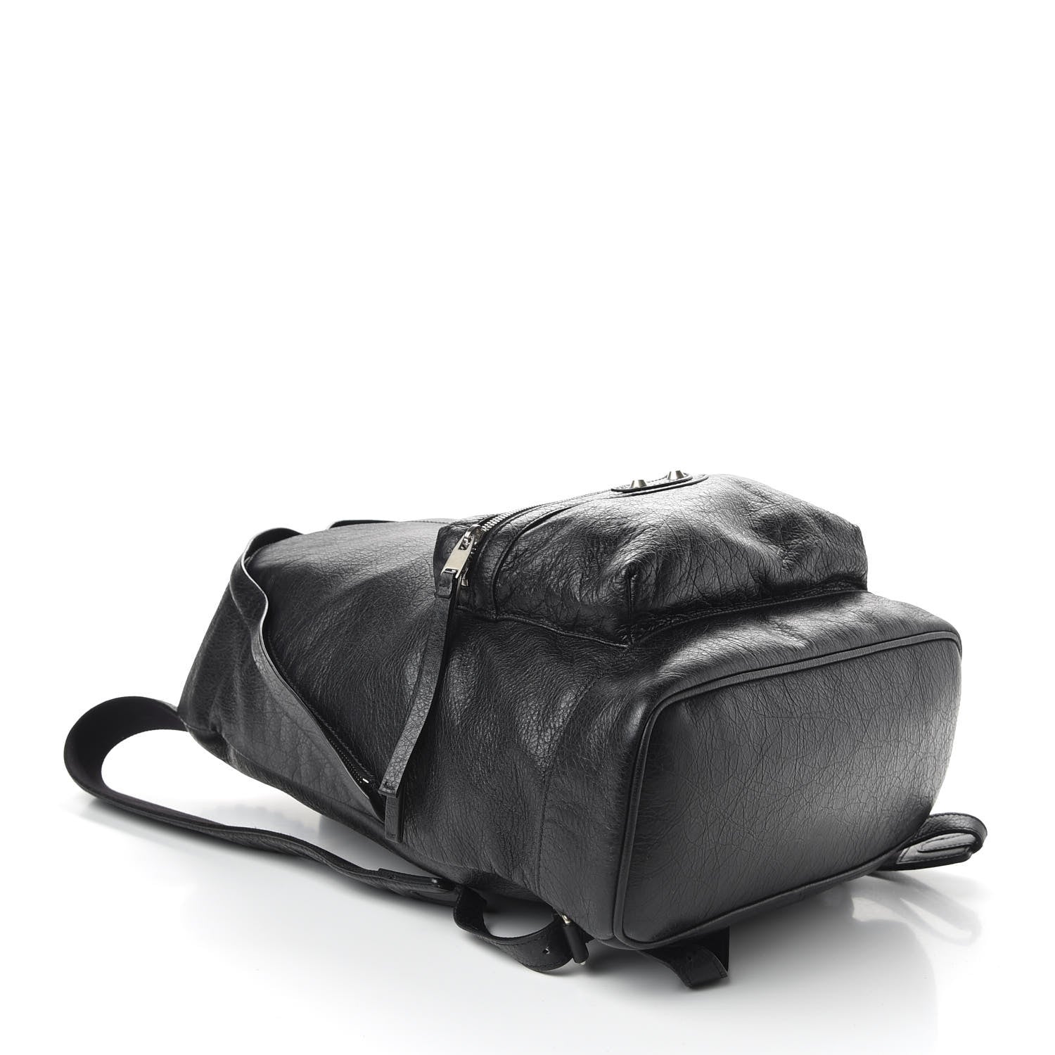 Balenciaga Agneau Classic Silver Hardware Backpack Black 3 of 9