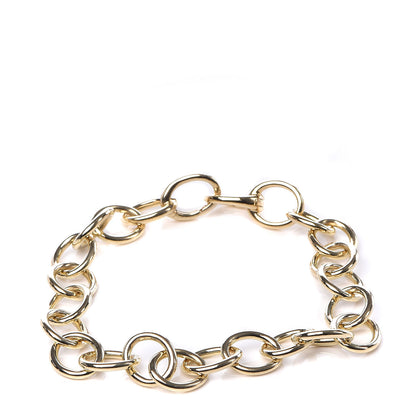 Tiffany 18K Yellow Gold Round Chain Link Bracelet 1 of 5