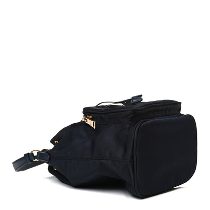 Prada Saffiano Tessuto Nylon Mini Bucket Crossbody Bag Navy 3 of 14