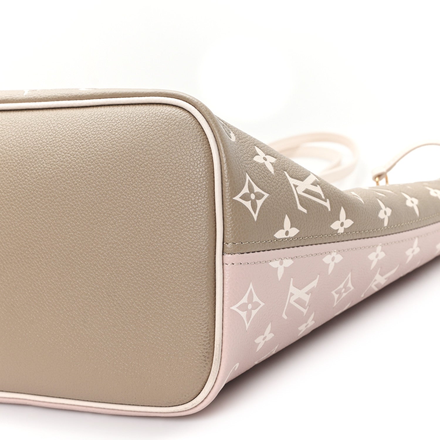 Louis Vuitton Empreinte Monogram Spring In The City Neverfull MM Kaki Beige Cream 10 of 10