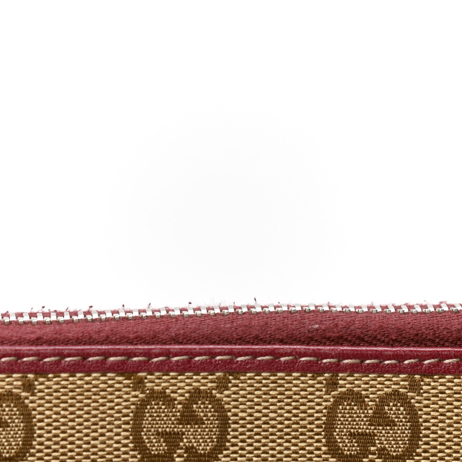 Gucci Monogram Large Twins Zip Around Wallet Red 6 of 6