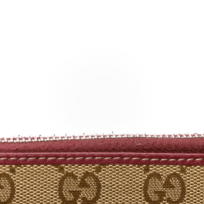 Gucci Monogram Large Twins Zip Around Wallet Red 6 of 6