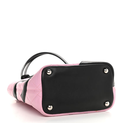 Chanel Calfskin Quilted Medium Cambon Tote Pink Black 4 of 14