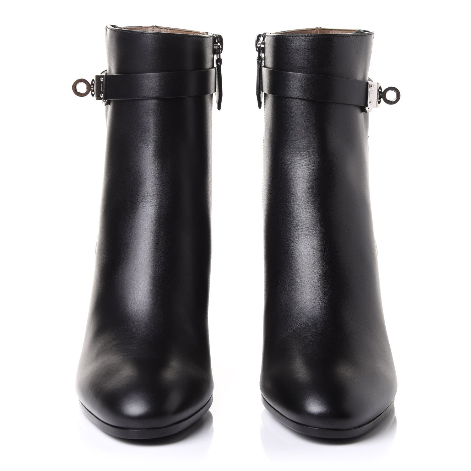 Hermes Calfskin Saint Germain Ankle Boots 37.5 Black 2 of 10