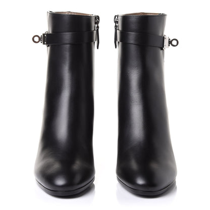 Hermes Calfskin Saint Germain Ankle Boots 37.5 Black 2 of 10