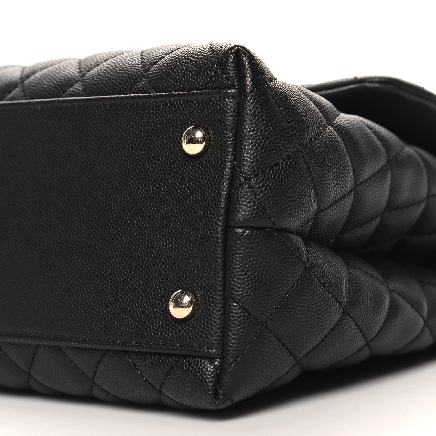 Chanel Caviar Quilted Medium Coco Handle Flap Black 10 of 10