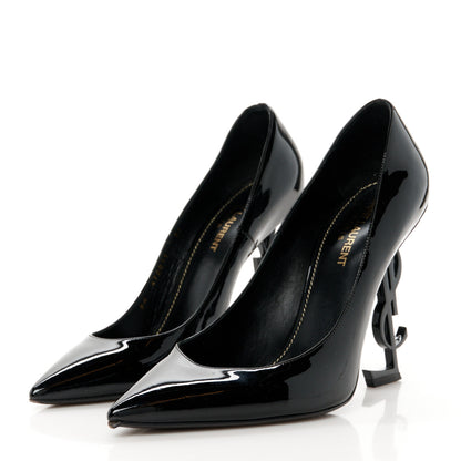 Saint Laurent Patent Calfskin Opyum 110 Pumps 39 Black 4 of 9