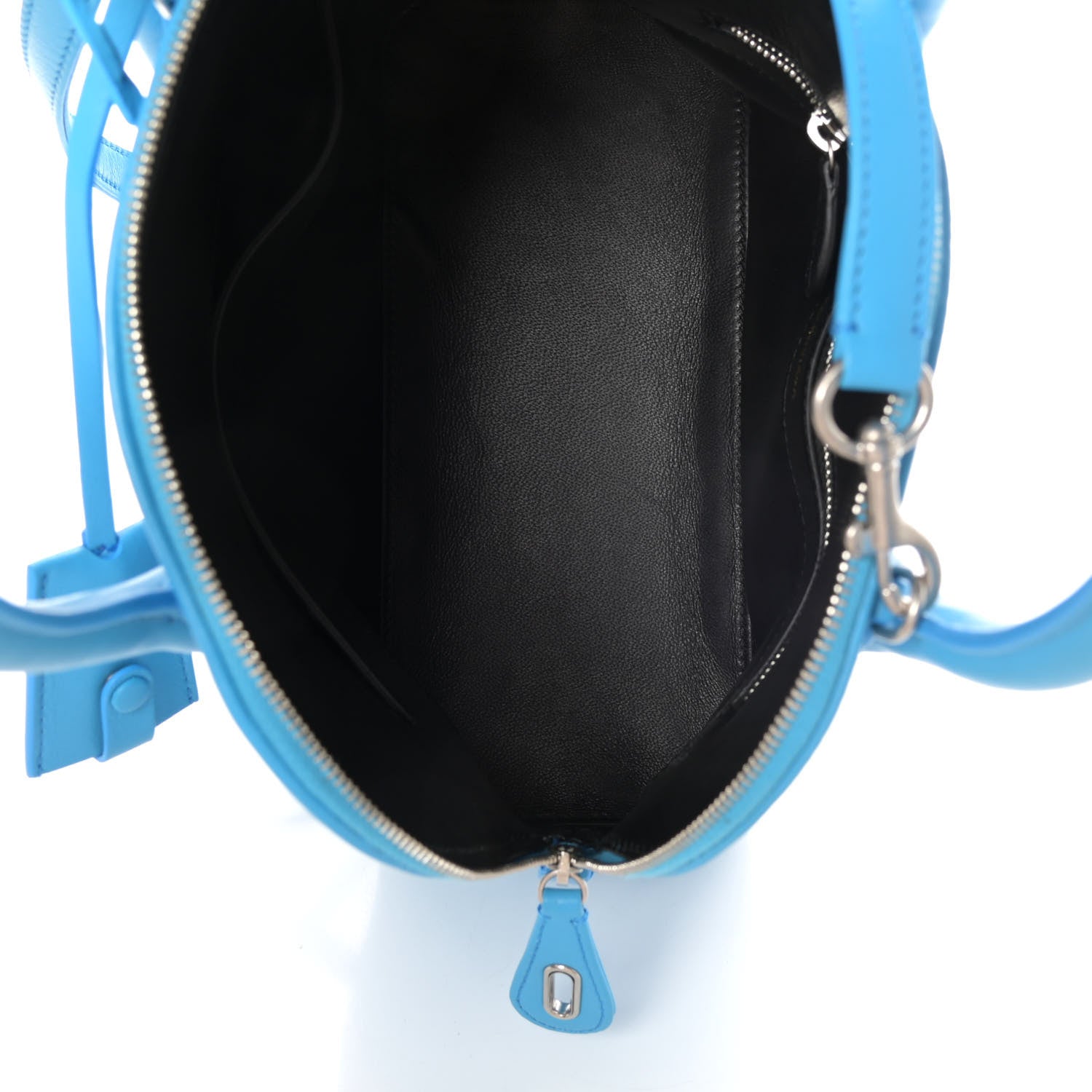 Balenciaga Soft Calfskin Puppy And Kitten S Ville Top Handle Bag Bleu Turquoise 6 of 9
