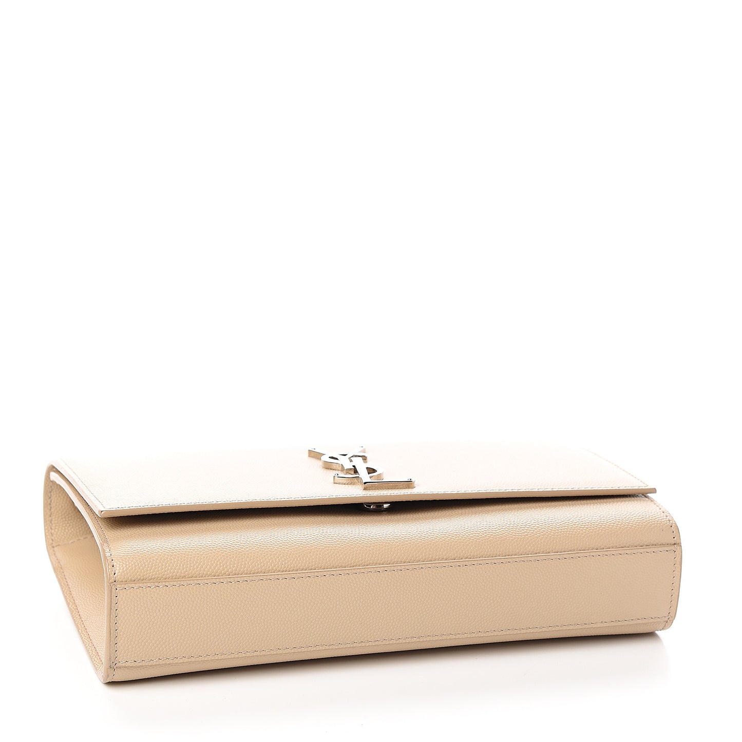 Grain De Poudre Medium Classic Monogram Kate Satchel Sable Beige