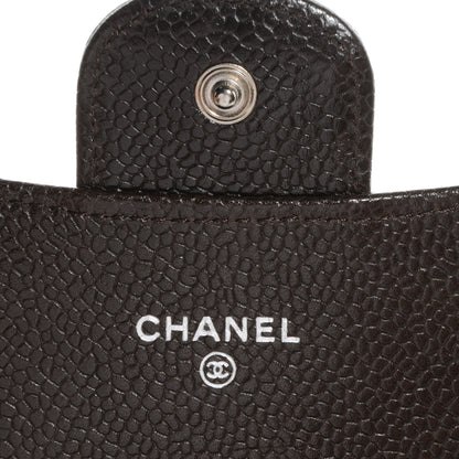Chanel Caviar Medium Compact Wallet Brown 7 of 9
