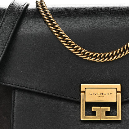 Givenchy Calfskin Suede Medium GV3 Flap Black 10 of 13