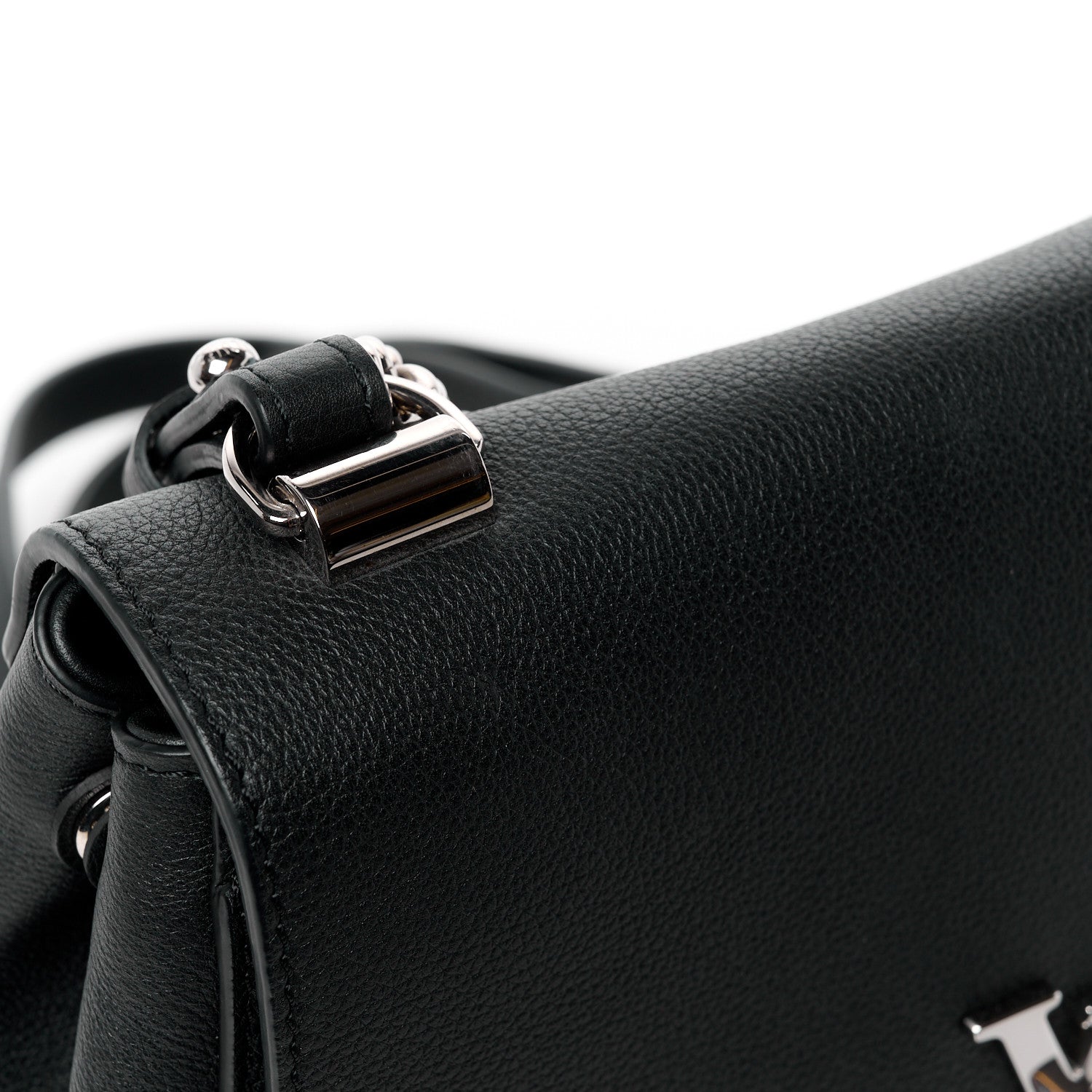 Louis Vuitton Calfskin Lockme II Chain Bag BB Black 10 of 10