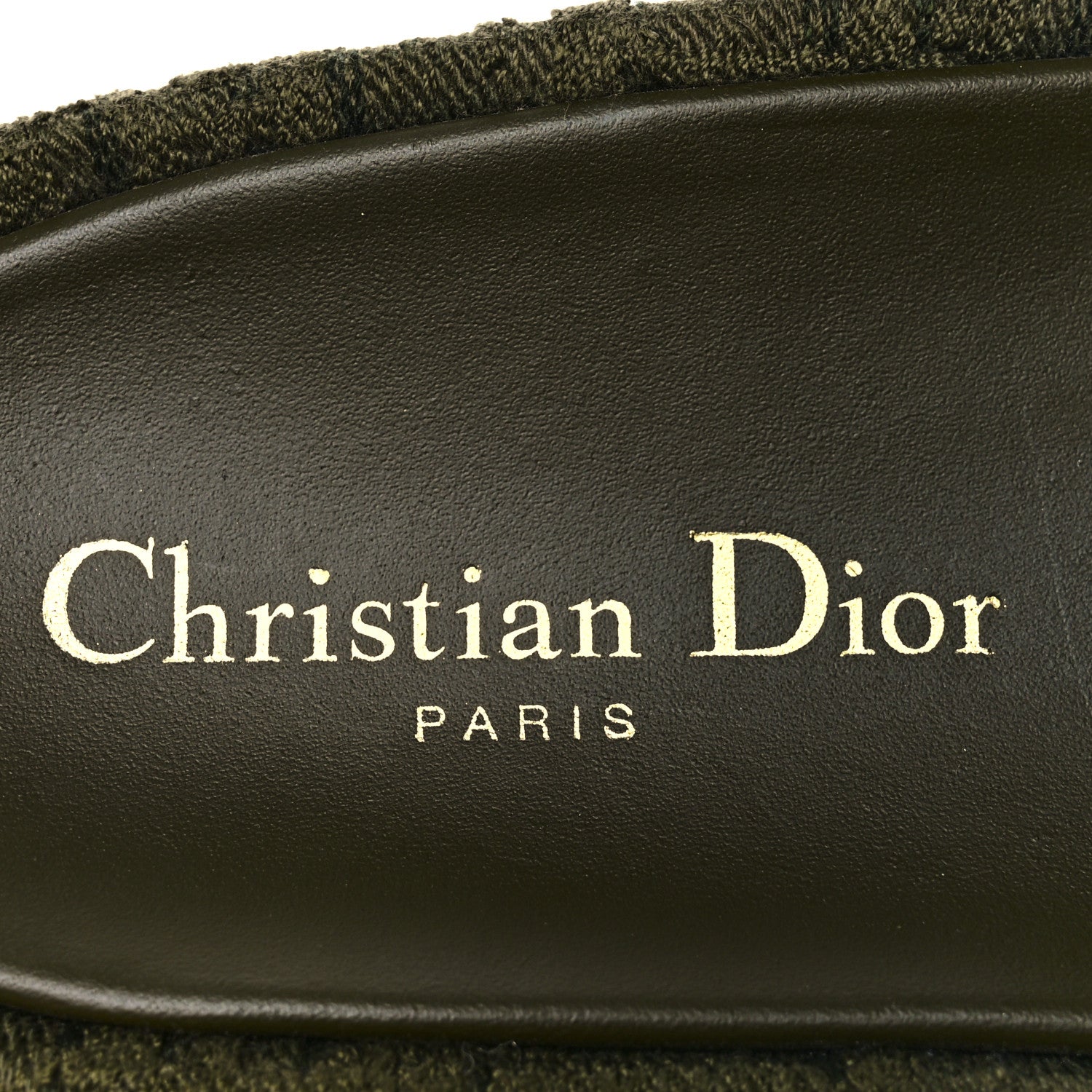Christian Dior Oblique Denim D-Way Platform Sandal 37 Kaki 6 of 6