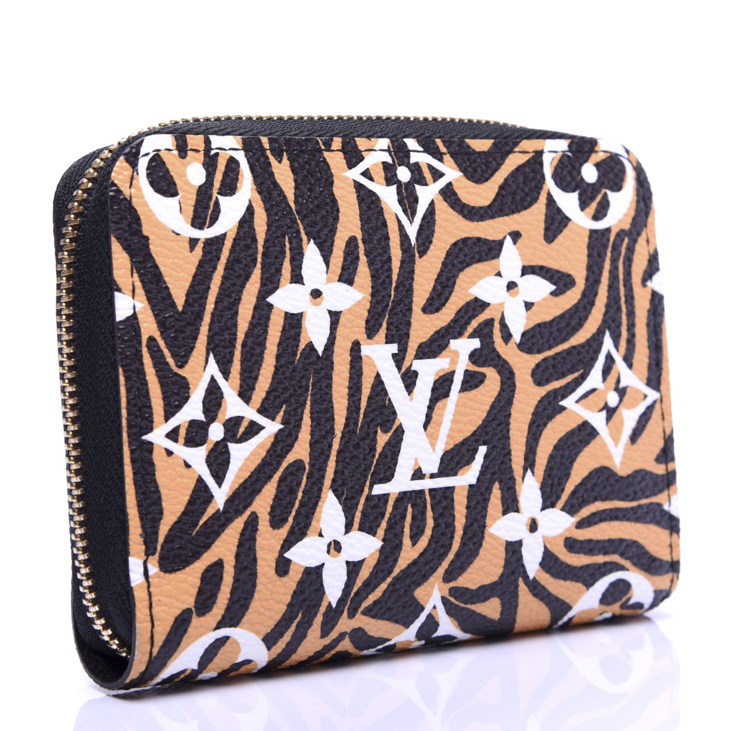 Monogram Giant Jungle Zippy Coin Purse Black