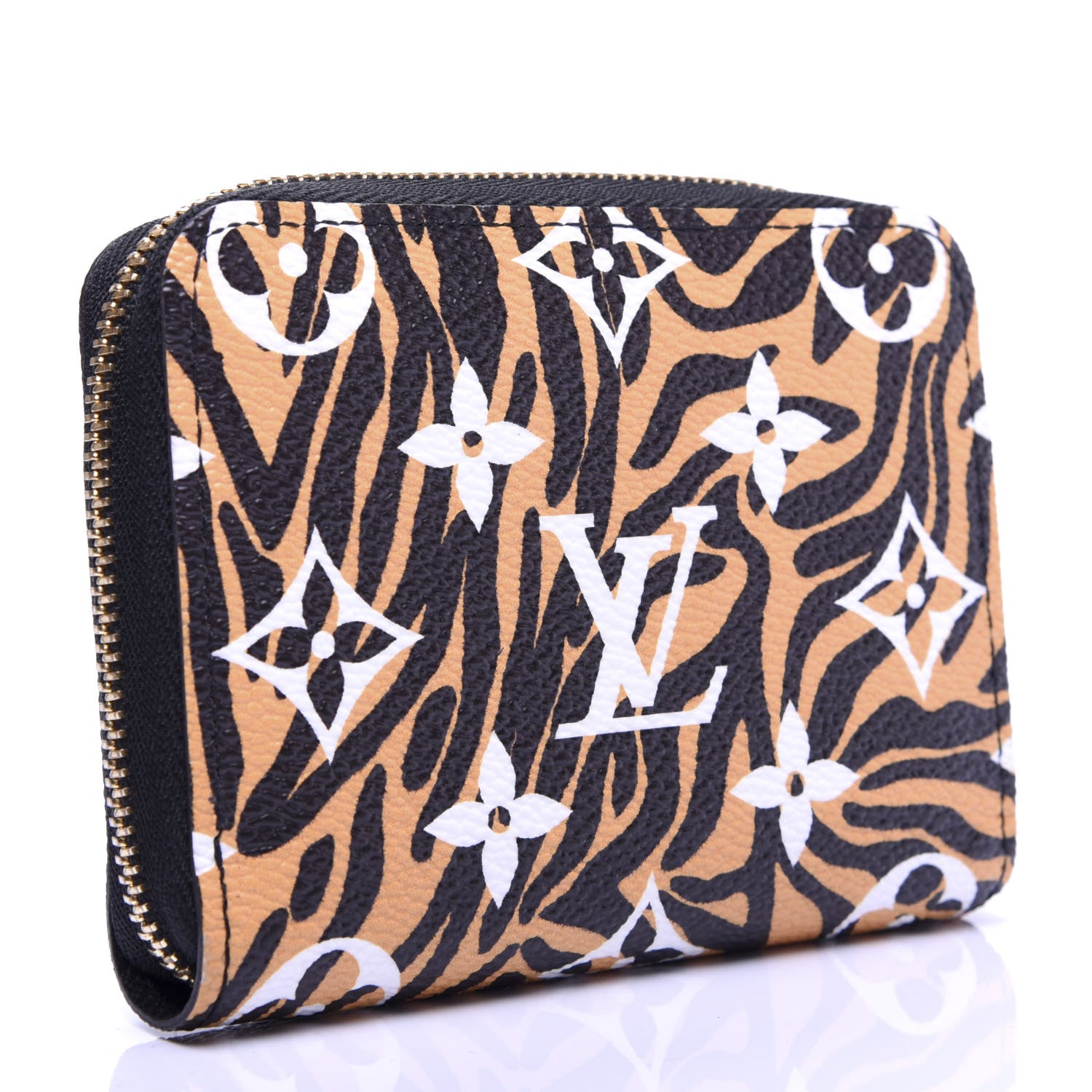 Louis Vuitton Monogram Giant Jungle Zippy Coin Purse Black 3 of 8