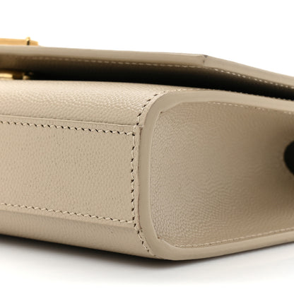 Saint Laurent Grain De Poudre Small Monogram Kate Satchel Dark Beige 8 of 15