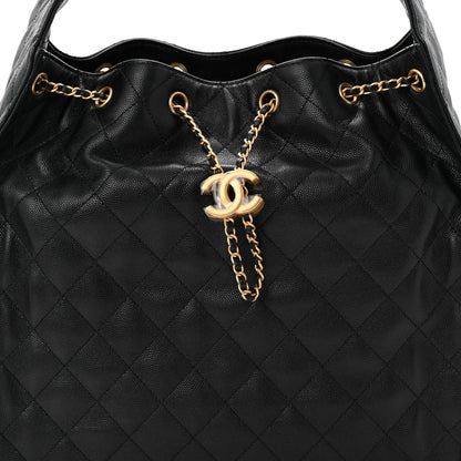 Chanel Caviar Quilted Medium Chanel 25 Handbag Black 9 of 13