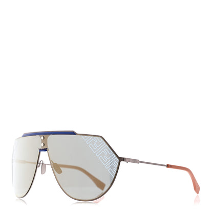 Fendi FF 99MM Shield Sunglasses FF M0075/S Silver 1 of 7