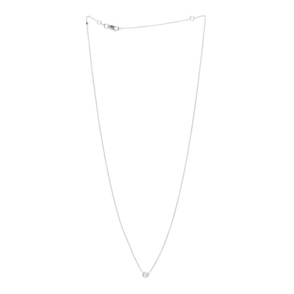 Roberto Coin 18K White Gold Diamond .10ct Diamonds by the Inch Pendant Necklace 3 of 5