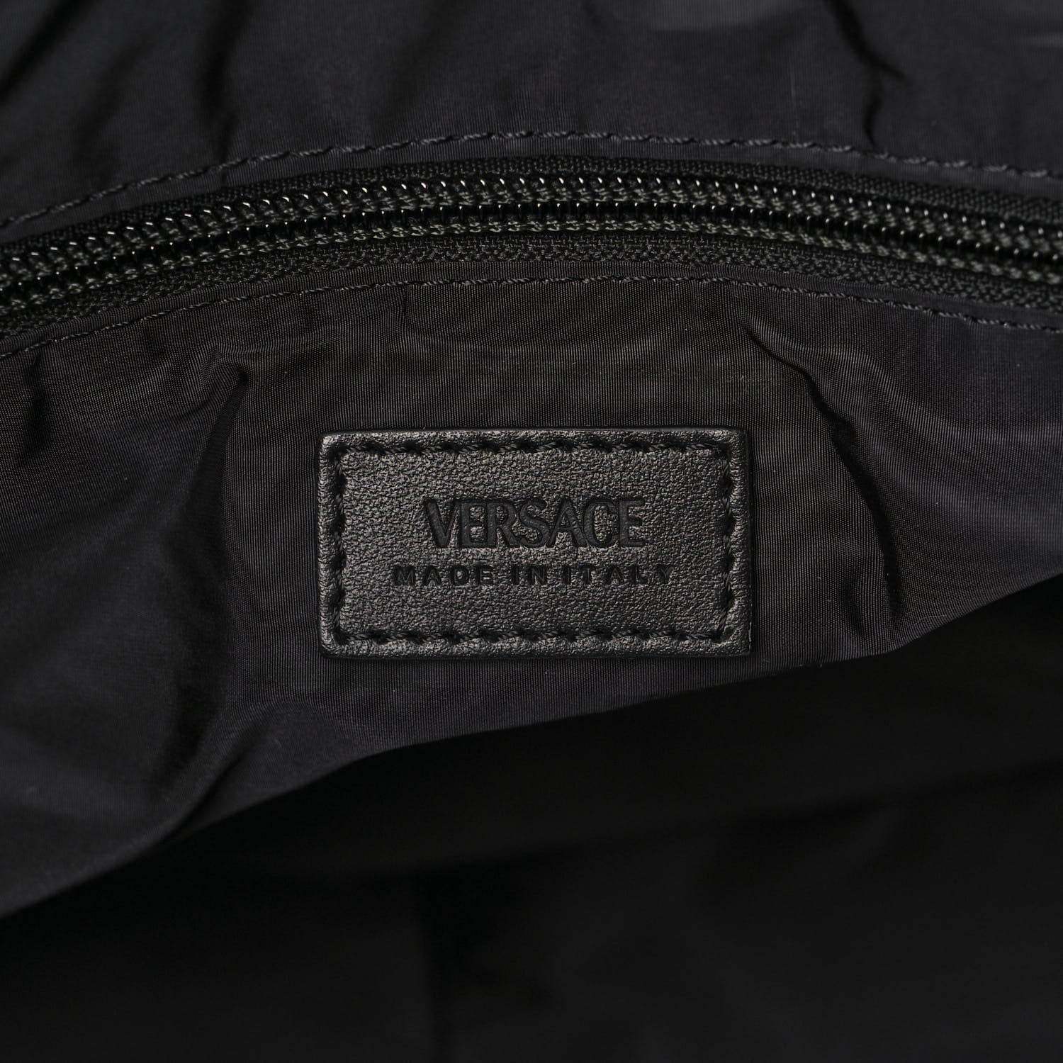 Versace Nylon La Greca Logo Tote Black 6 of 11