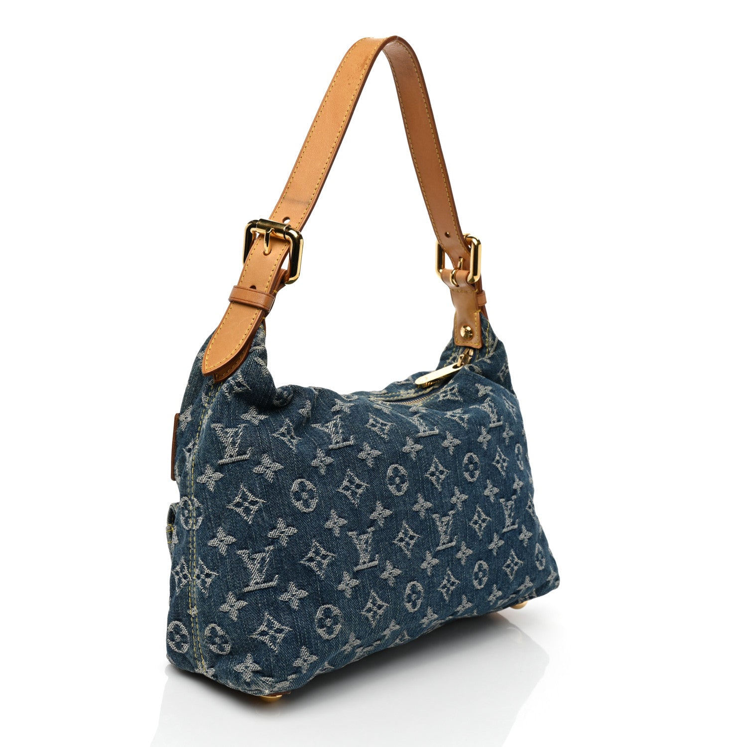 Louis Vuitton Monogram Denim Baggy PM Blue 3 of 8