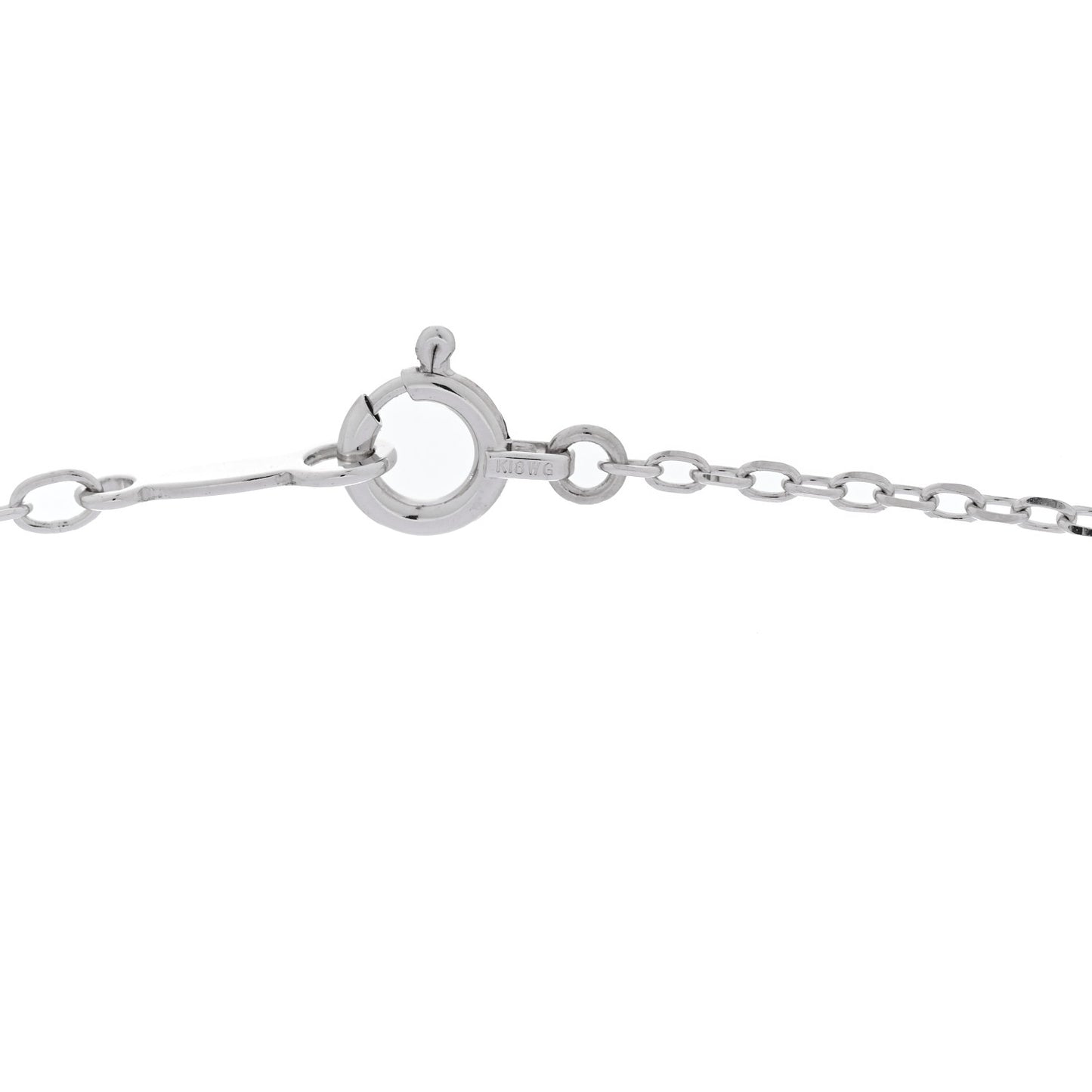 18K White Gold Akoya Cultured Pearl 8-8.5mm Single Pendant Necklace