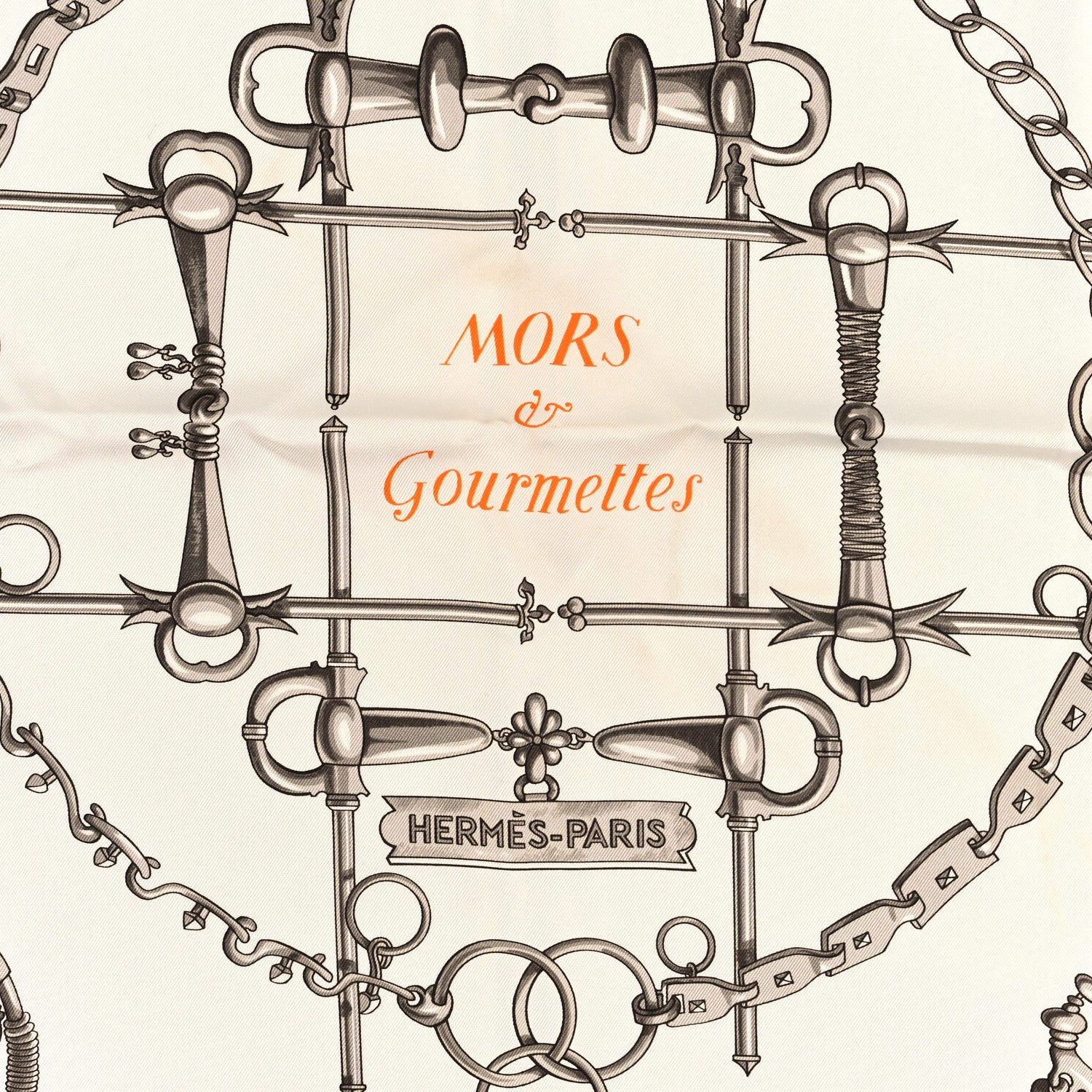 Hermes Silk Mors et Gourmettes Remix Scarf 90 2 of 3