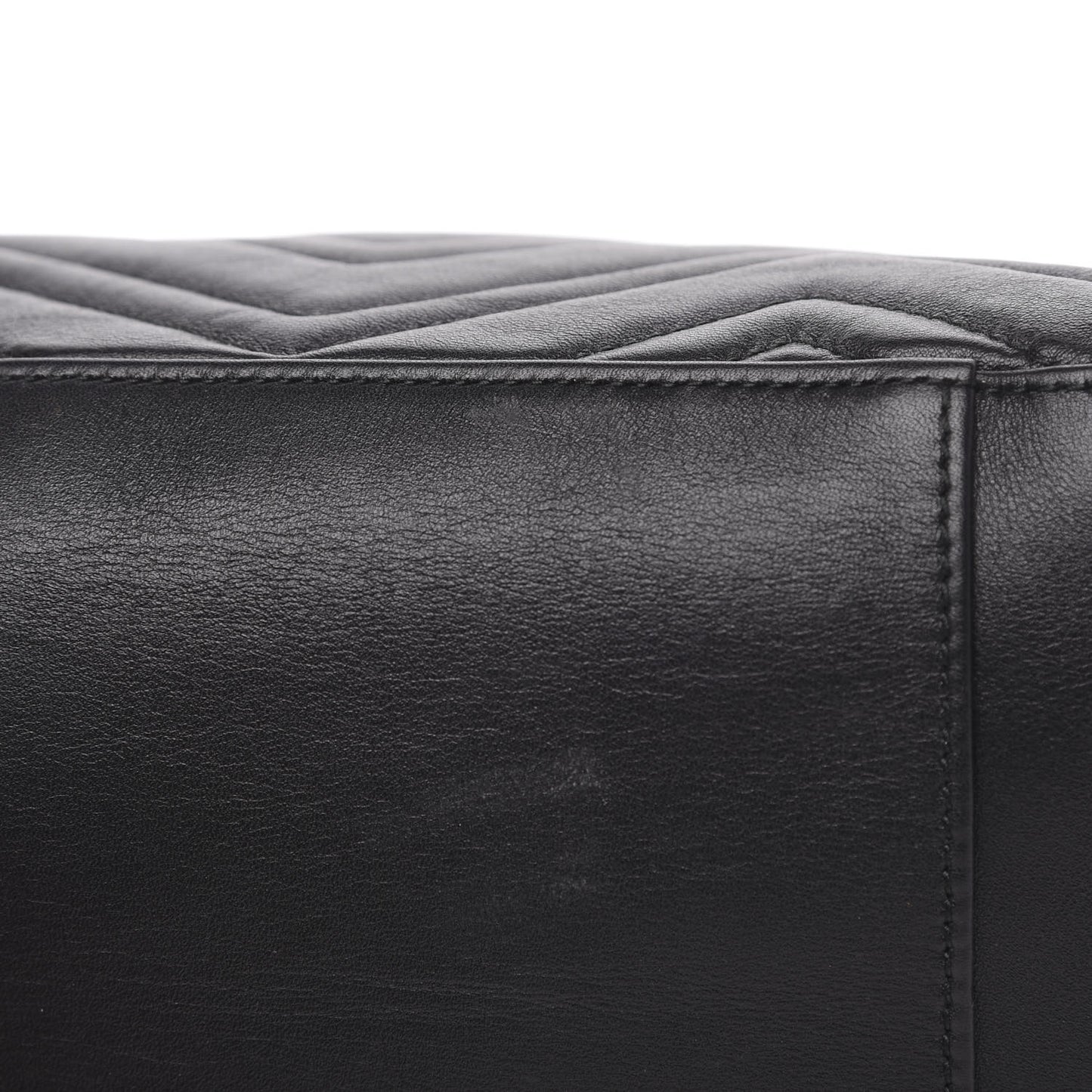 Calfskin Matelasse Medium GG Marmont Shoulder Tote Bag Black