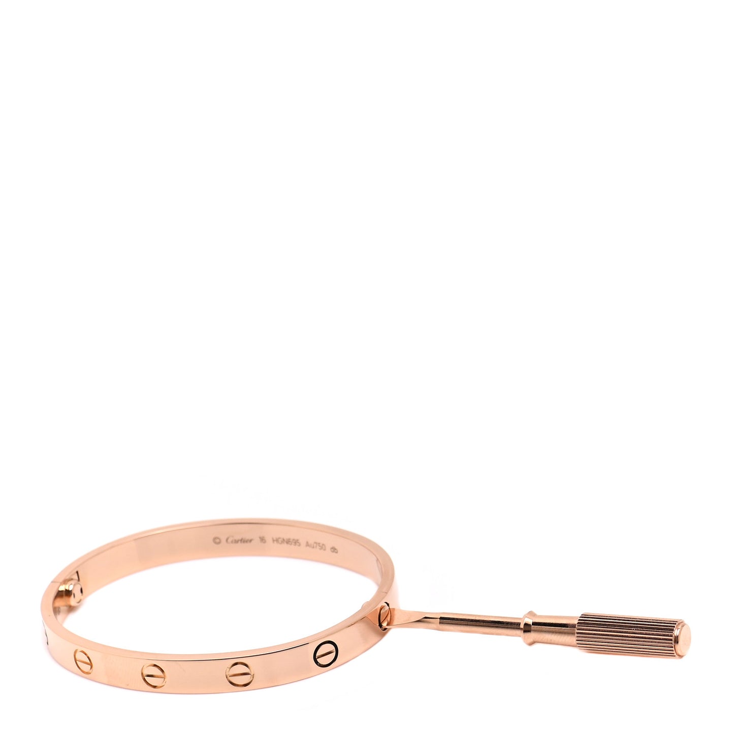 18K Pink Gold LOVE Bracelet 16
