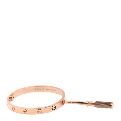 Cartier 18K Pink Gold LOVE Bracelet 16 5 of 7