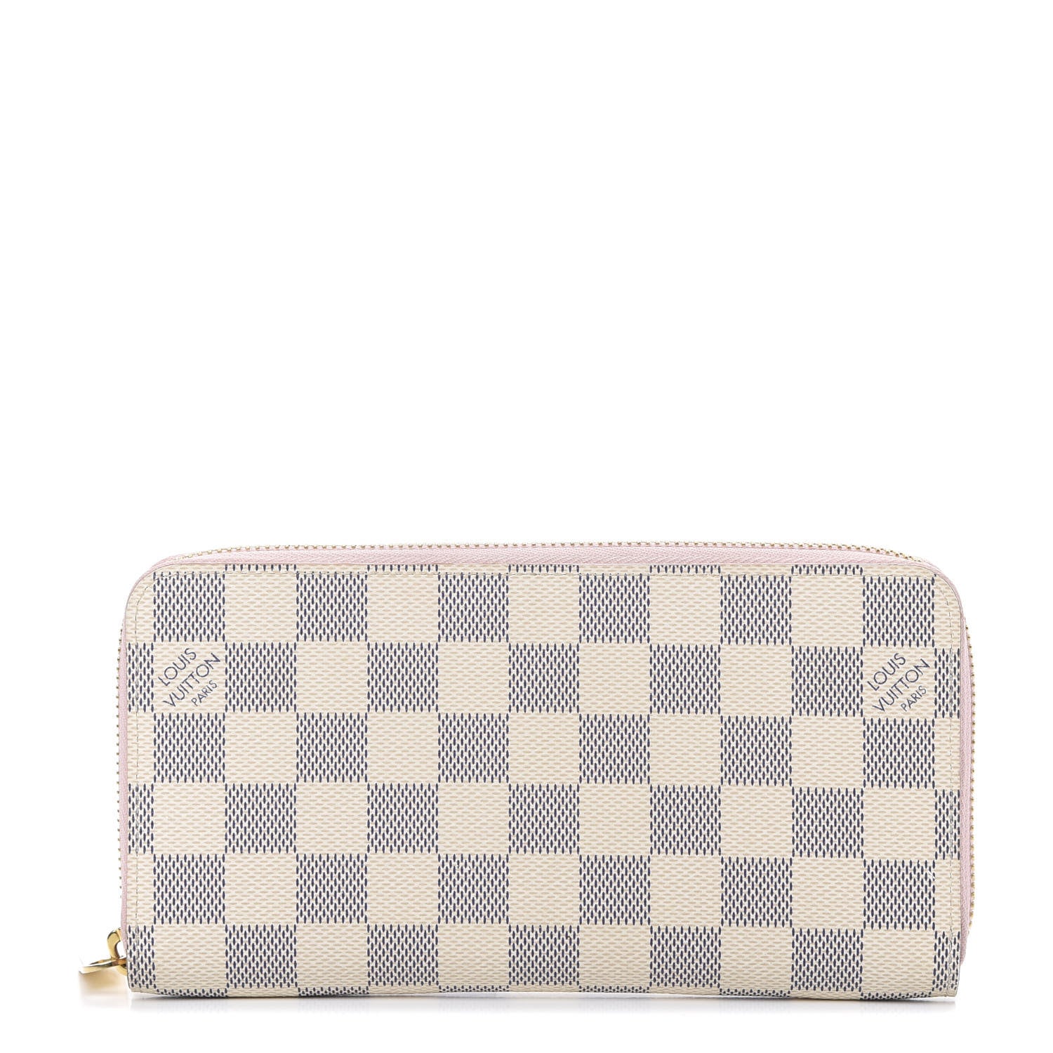 Louis Vuitton Damier Azur Zippy Wallet Rose Ballerine 1 of 6