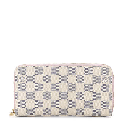 Louis Vuitton Damier Azur Zippy Wallet Rose Ballerine 1 of 6